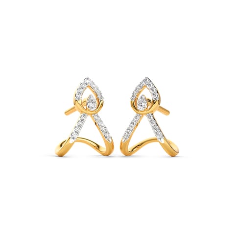 Soleil Vanki Diamond Hoop Earrings