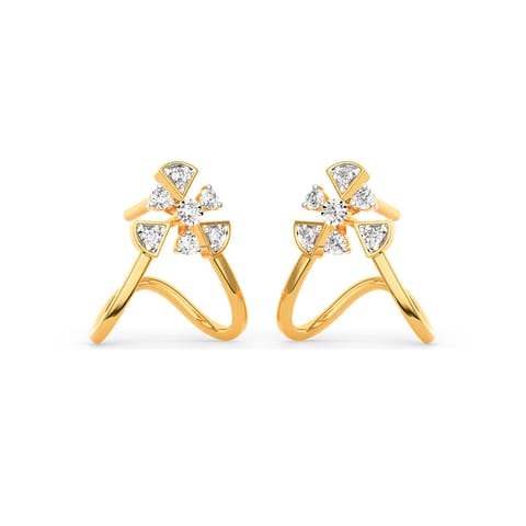 Vanki Radiance Diamond Hoop Earrings Vanki Radiance Diamond Hoop Earrings