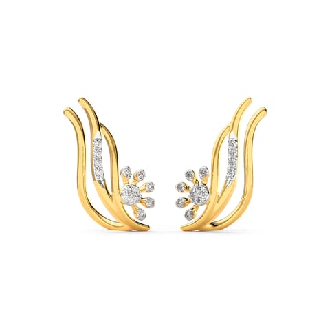 Flowing Srtike Diamond Ear Cuffs Flowing Srtike Diamond Ear Cuffs
