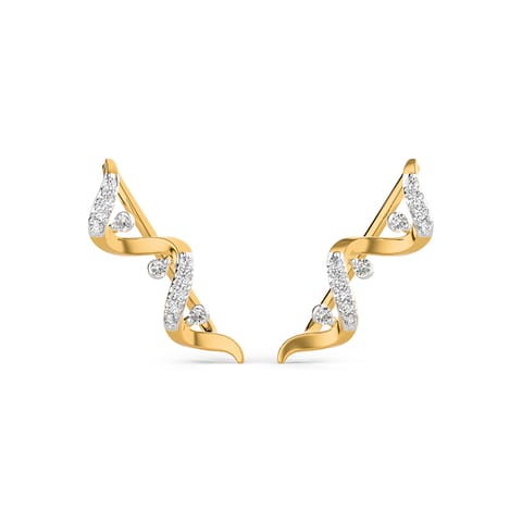 Beaming Strip Diamond Ear Cuffs Beaming Strip Diamond Ear Cuffs