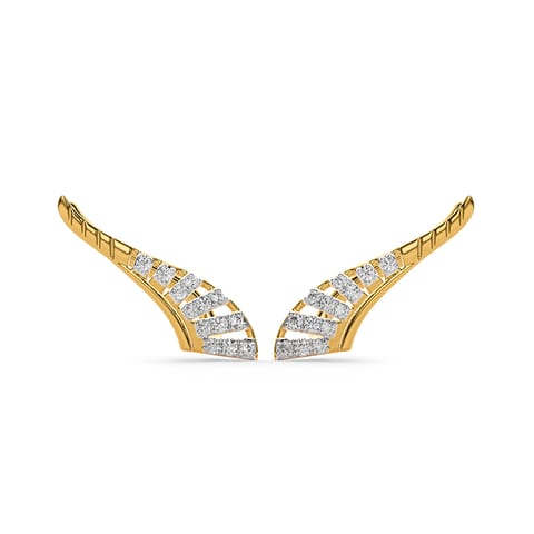Wavy Line Diamond Ear Cuffs Wavy Line Diamond Ear Cuffs