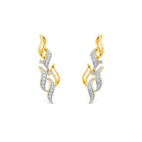 Celestial Wave Diamond Drop Earrings Celestial Wave Diamond Drop Earrings