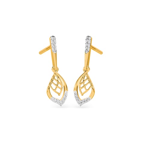 9KT Diamond Drop Earrings 9KT Diamond Drop Earrings