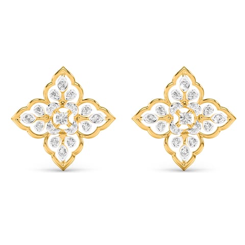 Royal Blossom Diamond Stud Earrings Royal Blossom Diamond Stud Earrings