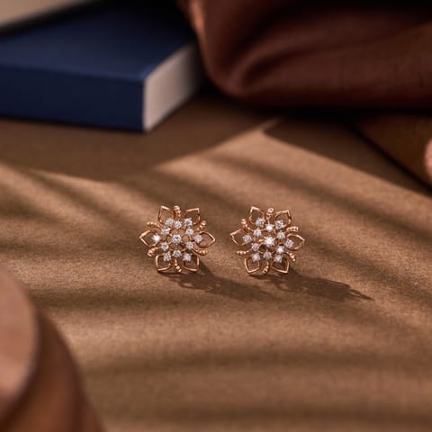 Starling Diamond Stud Earrings
