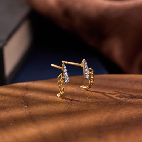 Linear Cuts Diamond Stud Earrings Linear Cuts Diamond Stud Earrings