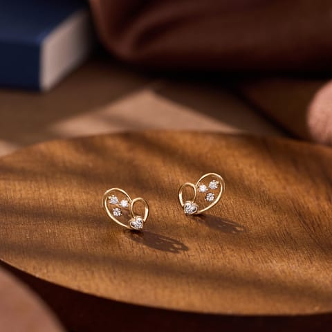 Butterfly Spark Diamond Stud Earrings