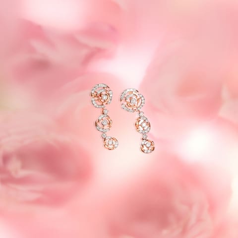 The Rose Royale Diamond Drop Earrings