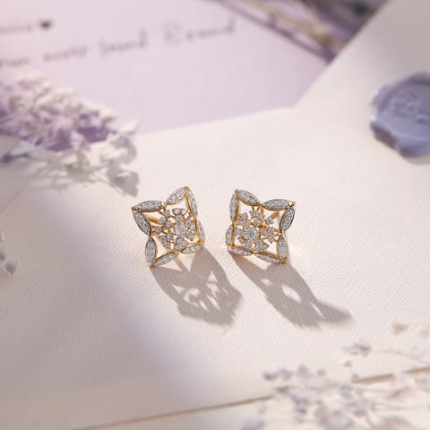 Sheer Majesty Diamond Stud Earrings