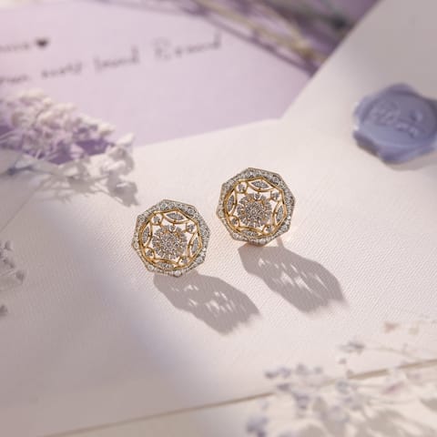 Regal Lustre Diamond Stud Earrings