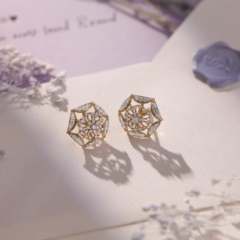 Senary Diamond Stud Earrings Senary Diamond Stud Earrings