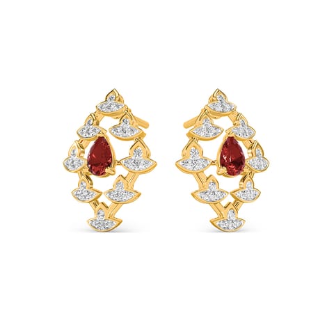 Light Beam Gemstone Stud Earrings Light Beam Gemstone Stud Earrings