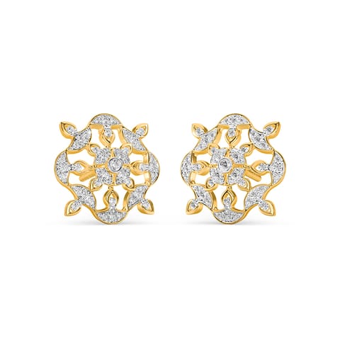 Shimmer Flame Diamond Stud Earrings Shimmer Flame Diamond Stud Earrings