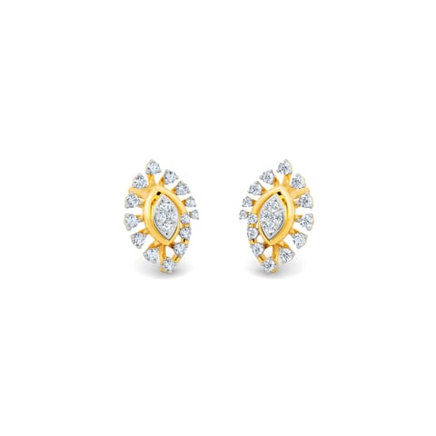 Swirly Marquise Diamond Stud Earrings Swirly Marquise Diamond Stud Earrings