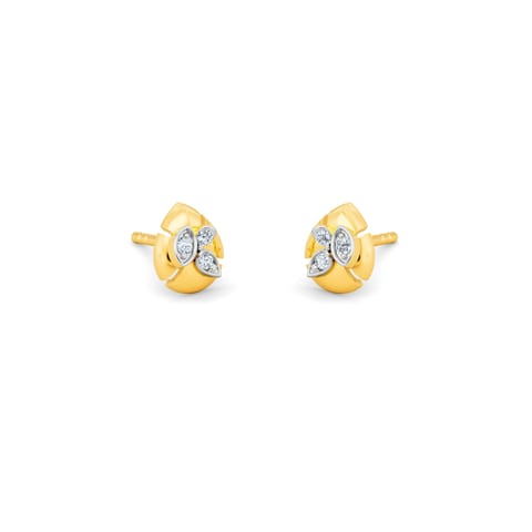 Geo Petals Diamond Stud Earrings Geo Petals Diamond Stud Earrings
