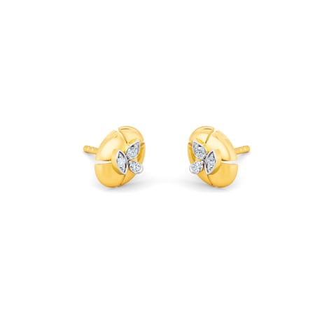Petal Tile Diamond Stud Earrings Petal Tile Diamond Stud Earrings