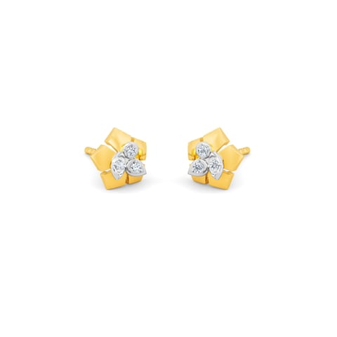 Rain Lily Diamond Stud Earrings Rain Lily Diamond Stud Earrings
