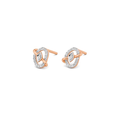 Sleek Orbit Diamond Stud Earrings Sleek Orbit Diamond Stud Earrings