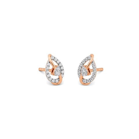 Swirly Orbit Diamond Stud Earrings Swirly Orbit Diamond Stud Earrings