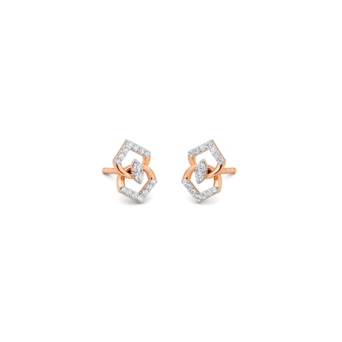 Artistic Shine Diamond Stud Earrings Artistic Shine Diamond Stud Earrings