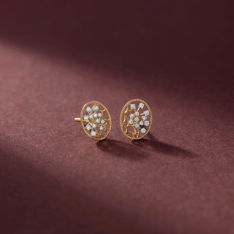 Orbital Bloom Diamond Stud Earrings Orbital Bloom Diamond Stud Earrings