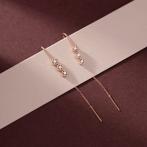 Knot Threaders Diamond Sui Dhaga Earrings Knot Threaders Diamond Sui Dhaga Earrings