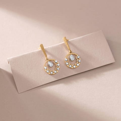 Medallion Sphere Diamond Drop Earrings Medallion Sphere Diamond Drop Earrings