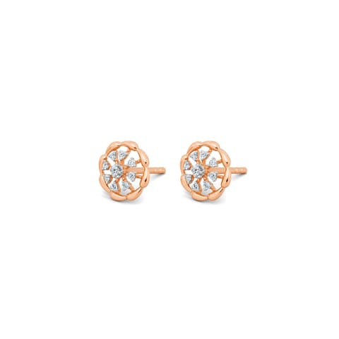 Luxe Scallop Diamond Stud Earrings Luxe Scallop Diamond Stud Earrings