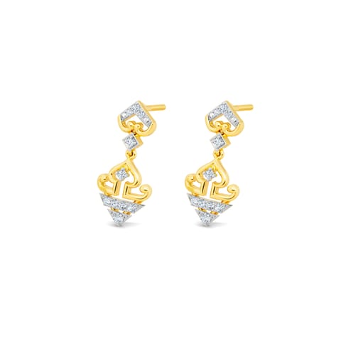 Floral Dews Diamond Drop Earrings Floral Dews Diamond Drop Earrings