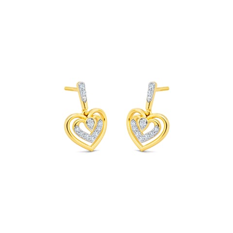 Heart Throb Diamond Drop Earrings Heart Throb Diamond Drop Earrings
