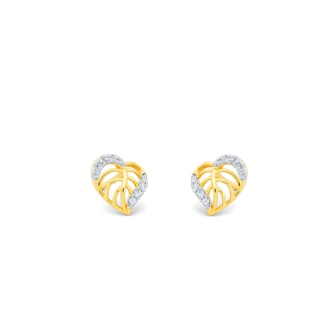 Heart Strings Diamond Stud Earrings Heart Strings Diamond Stud Earrings