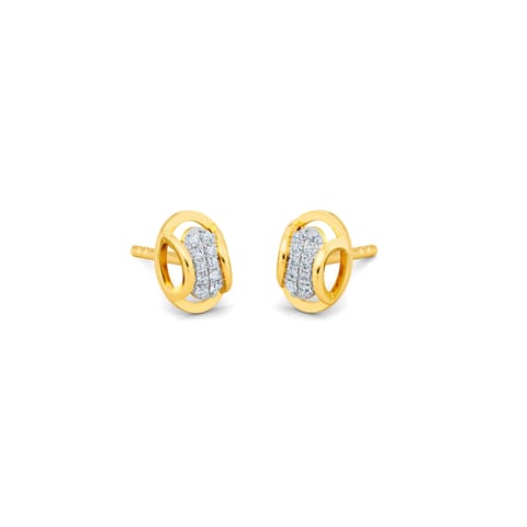 Zari Orb Diamond Stud Earrings Zari Orb Diamond Stud Earrings