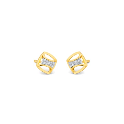 Shining Cubic Diamond Stud Earrings Shining Cubic Diamond Stud Earrings