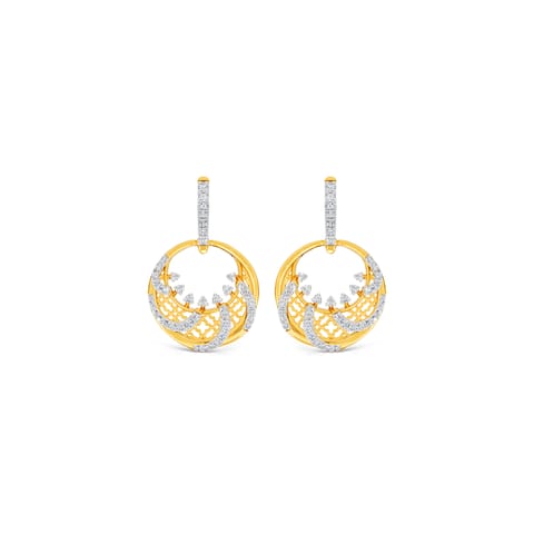 Royal Wave Diamond Drop Earrings Royal Wave Diamond Drop Earrings