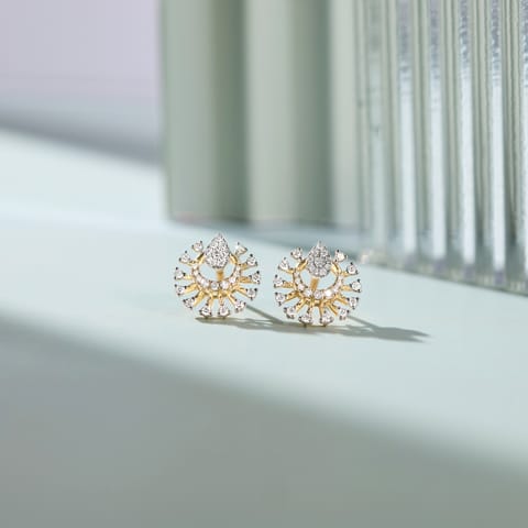 Serene Beam Diamond Stud Earrings Serene Beam Diamond Stud Earrings