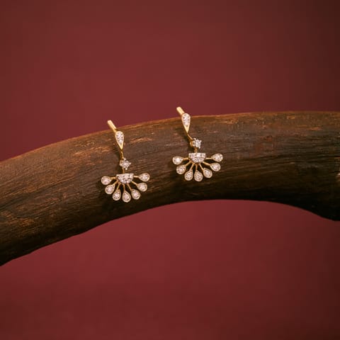 Solstice Fan Diamond Drop Earrings Solstice Fan Diamond Drop Earrings