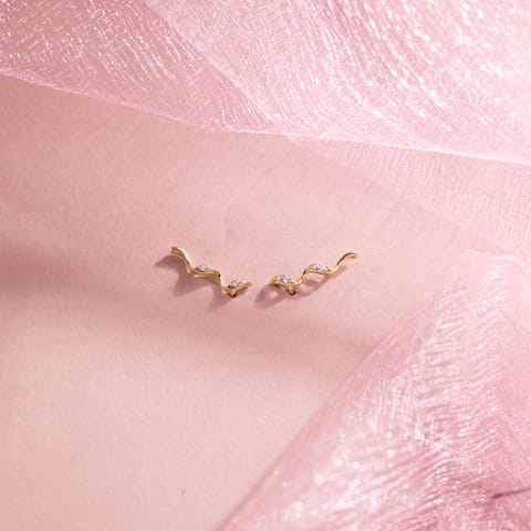 Flowing Ribbon Diamond Ear Cuffs Flowing Ribbon Diamond Ear Cuffs