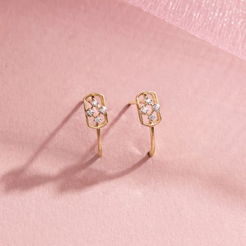 Scepter Drops Diamond Hoop Earrings Scepter Drops Diamond Hoop Earrings
