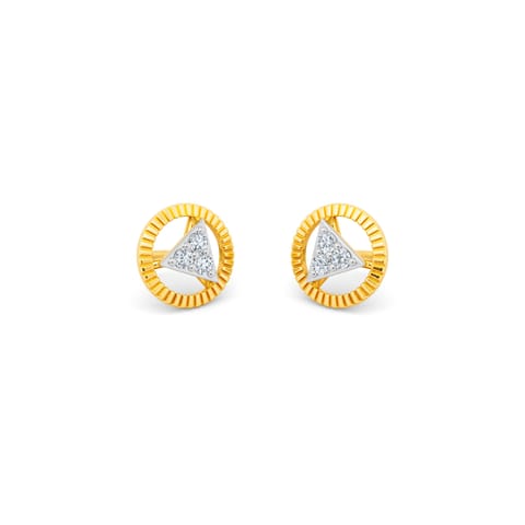 Playful Spark Diamond Stud Earrings