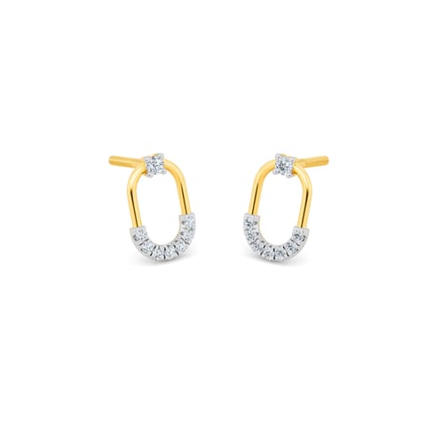 Spark Mode Diamond Stud Earrings