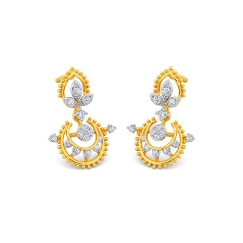 Serenade Crescent Diamond Drop Earrings Serenade Crescent Diamond Drop Earrings