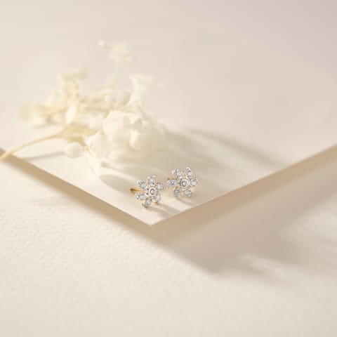 Swirl Seven Diamond Stud Earrings Swirl Seven Diamond Stud Earrings