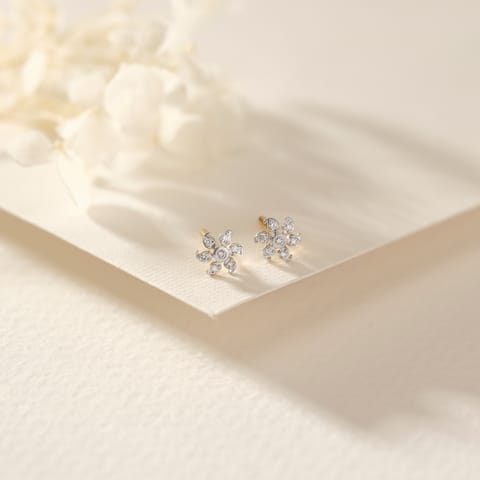 Twirl Seven Diamond Stud Earrings Twirl Seven Diamond Stud Earrings
