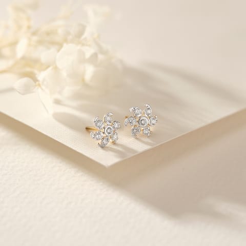 Whirling Seven Diamond Stud Earrings Whirling Seven Diamond Stud Earrings
