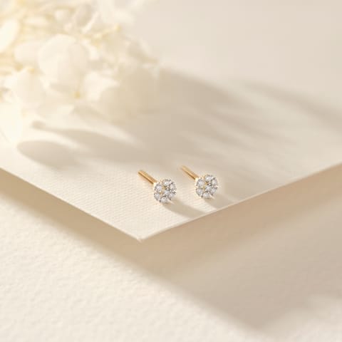 Seven Ecat Diamond Stud Earrings Seven Ecat Diamond Stud Earrings