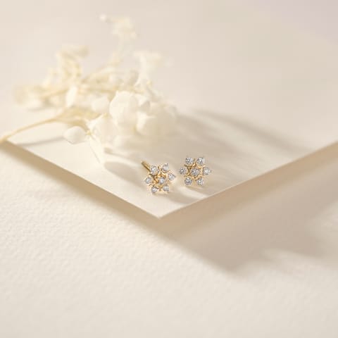 Celeste Seven Diamond Stud Earrings