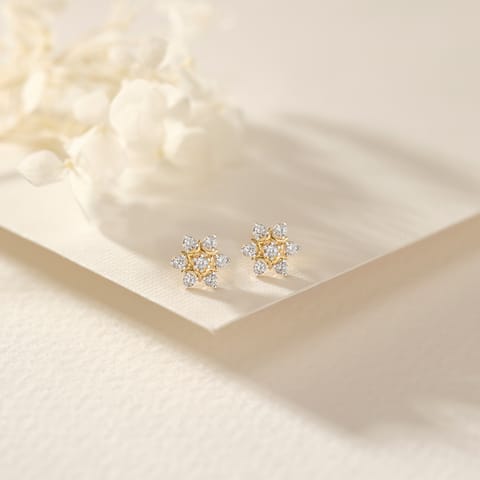 Saptini Diamond Stud Earrings Saptini Diamond Stud Earrings