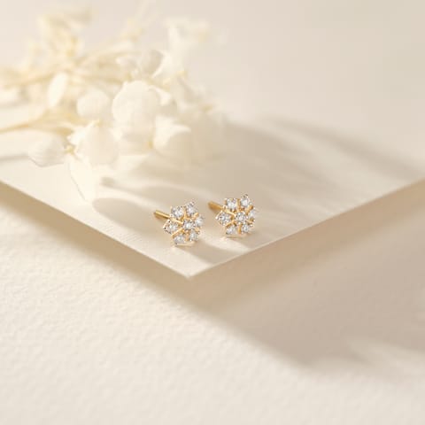 Seven Facets Diamond Stud Earrings Seven Facets Diamond Stud Earrings