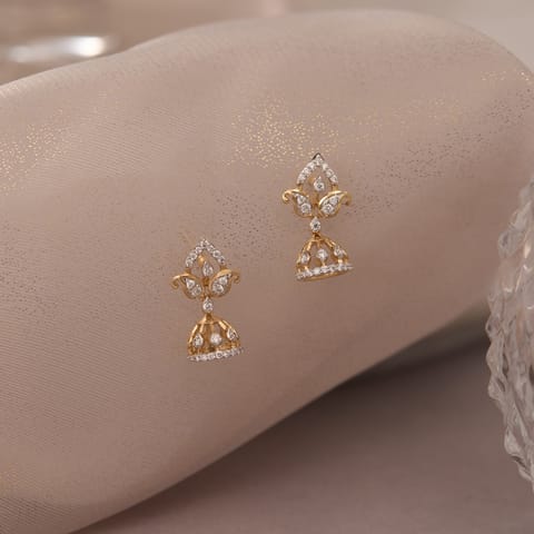 Royal Paisley Diamond Jhumka Royal Paisley Diamond Jhumka