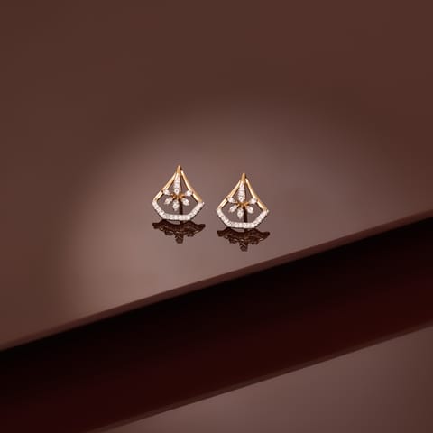 Aabha Diamond Stud Earrings